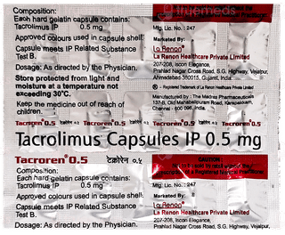 Tacroren 0.5 Capsule 15