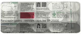 Lupase 25000 Capsule 15
