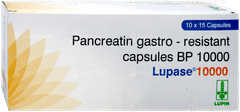 Lupase 10000 Capsule 15