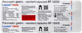 Lupase 10000 Capsule 15