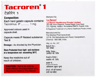 Tacroren 1 Capsule 15