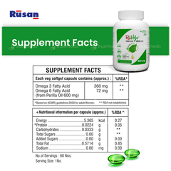 Ruvega Perilla Oil Omega 3 & 6 Capsule 60