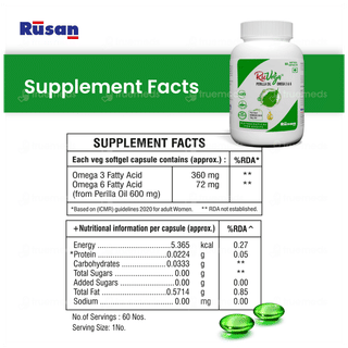 Ruvega Perilla Oil Omega 3 & 6 Capsule 60