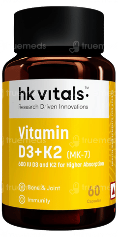 Healthkart Hk Vitals Vitamin D3 + K2 Capsule 60