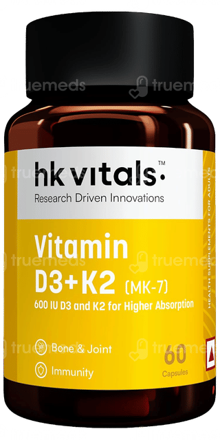 Healthkart Hk Vitals Vitamin D3 + K2 Capsule 60