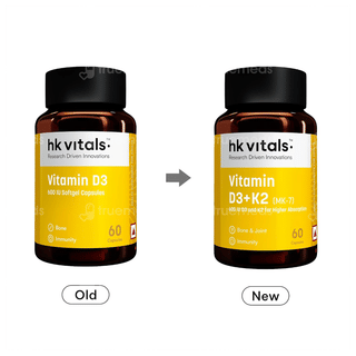 Healthkart Hk Vitals Vitamin D3 + K2 Capsule 60