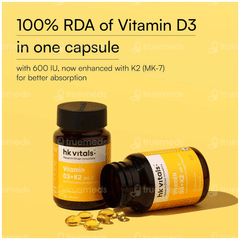 Healthkart Hk Vitals Vitamin D3 + K2 Capsule 60