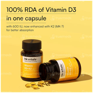 Healthkart Hk Vitals Vitamin D3 + K2 Capsule 60