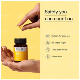 Healthkart Hk Vitals Vitamin D3 + K2 Capsule 60
