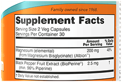 Now Magnesium Glycinate With Bioperine Veg Capsule 60