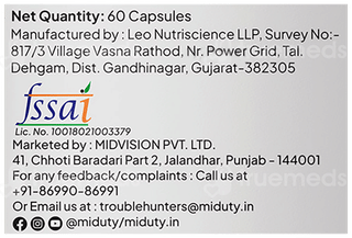 Miduty Zinc Picolinate Capsule 60