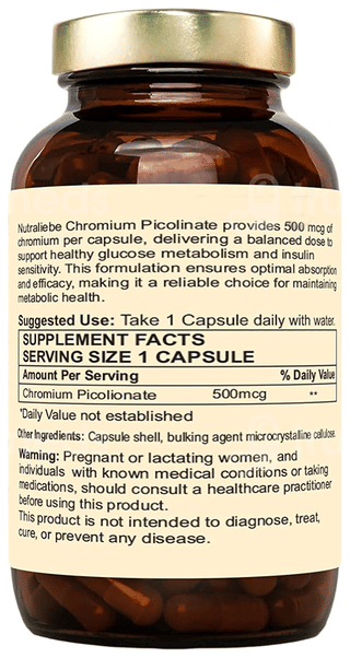 Nutraliebe Chromium Picolinate 500Mcg Capsule 90