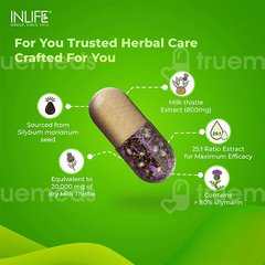Inlife Milk Thistle 800Mg Vegetarian Capsule 60