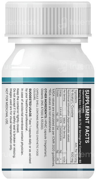 Inlife Nac N Acetyl L Cysteine Vegetarian Capsule 60