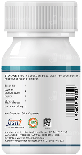 Inlife Nac N Acetyl L Cysteine Vegetarian Capsule 60