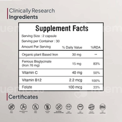 Miduty Organic Blood Builder Capsule 60