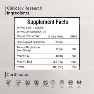 Miduty Organic Blood Builder Capsule 60
