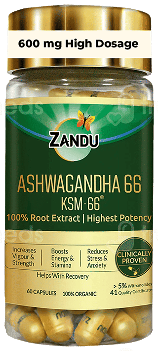 Zandu Ashwagandha 66 Ksm 66 Capsule 60
