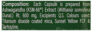 Zandu Ashwagandha 66 Ksm 66 Capsule 60