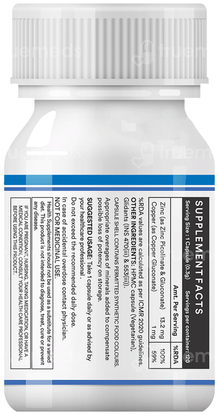 Inlife Chelated Zinc Complex Vegetarian Capsule 120