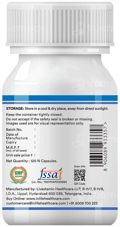 Inlife Chelated Zinc Complex Vegetarian Capsule 120