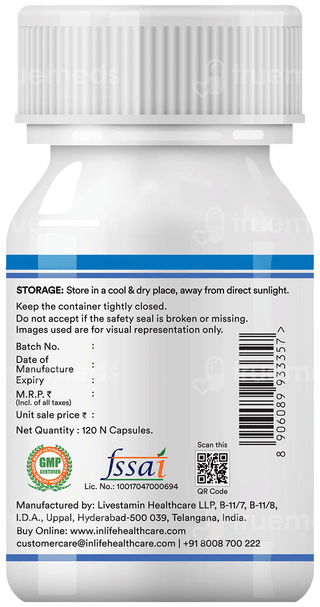 Inlife Chelated Zinc Complex Vegetarian Capsule 120