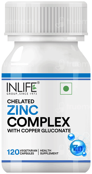 Inlife Chelated Zinc Complex Vegetarian Capsule 120