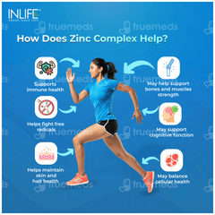 Inlife Chelated Zinc Complex Vegetarian Capsule 120