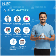 Inlife Chelated Zinc Complex Vegetarian Capsule 120