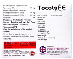 Tocotol E Softgel Capsule 10