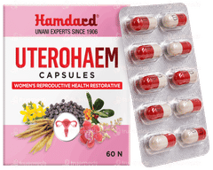 Hamdard Uterohaem 6 Strip Of 10 Capsules Hamdard Uterohaem 6 Strip Of 10 Capsules