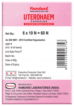 Hamdard Uterohaem 6 Strip Of 10 Capsules