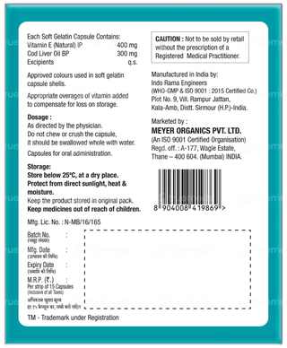 Meyers Ultra Omega 3 Plus Capsule 15