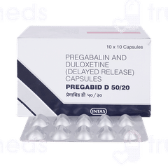 Pregabid D 50/20 MG Capsule 10