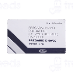 Pregabid D 50/20 MG Capsule 10
