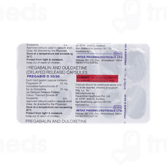 Pregabid D 50/20 MG Capsule 10