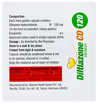 Diltiazone Cd 120 Capsule 10