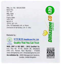 Diltiazone Cd 120 Capsule 10