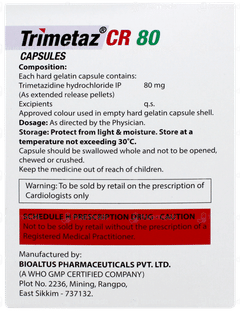 Trimetaz Cr 80 Capsule 15 Trimetaz Cr 80 Capsule 15