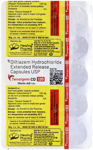 Tensigem Cd 120 Capsule 10