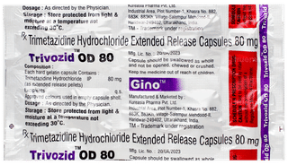 Trivozid Od 80 Capsule 10