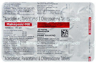 Mahagesic Mr 100/325/250 MG Tablet 10