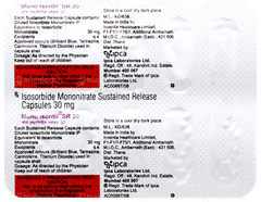 Mono Isordil Sr 30 Capsule 10
