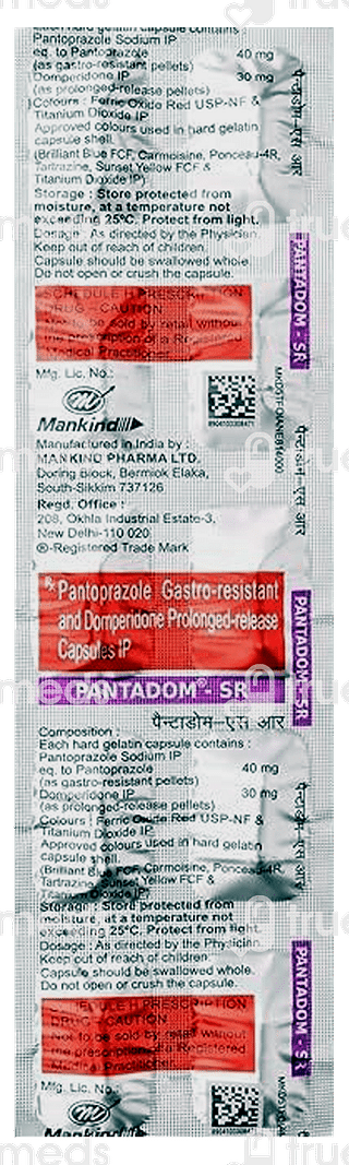 Pantadom 30/40 MG Capsule Sr 10