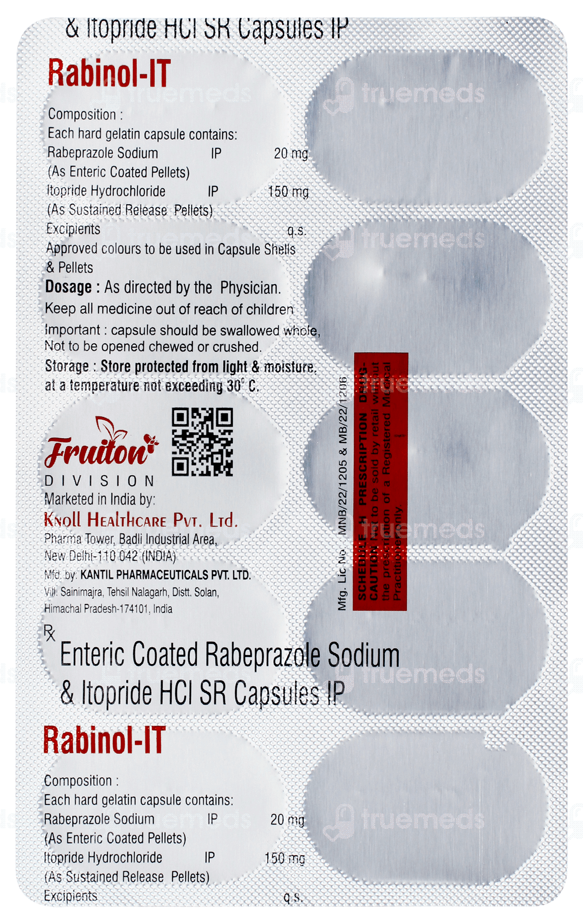 Itorebe 20/150 MG | Order Itorebe 20/150 MG Capsule Sr Online at Truemeds