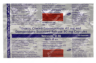 Neksium D 40/30 MG Capsule Sr 10