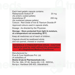 Acevil R 200/20 MG Capsule Sr 10