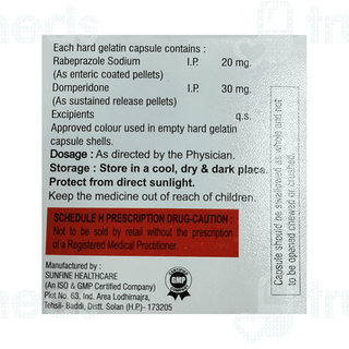 Rabgit D 30/20 MG Capsule Sr 10