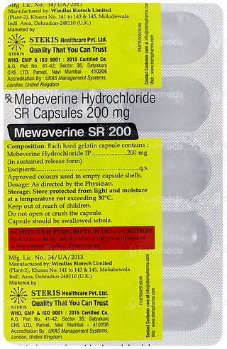 Mewaverine Sr 200 Capsule 10