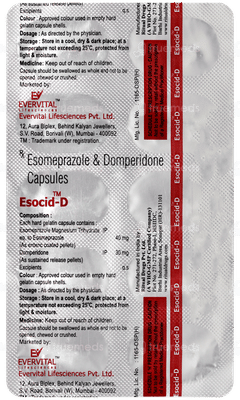 Esocid D 30mg/40mg Capsule 10